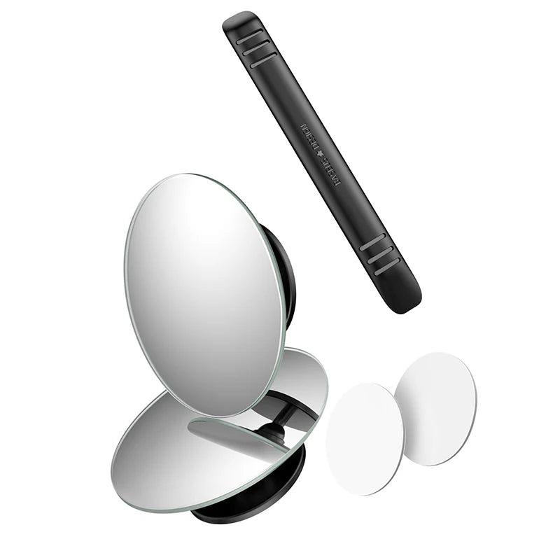 Baseus 360 Degree Universal Blind Spot Mirror For Car HOT Sale Frameless  Wide Angle Telescopic Inspection Parking Mirror