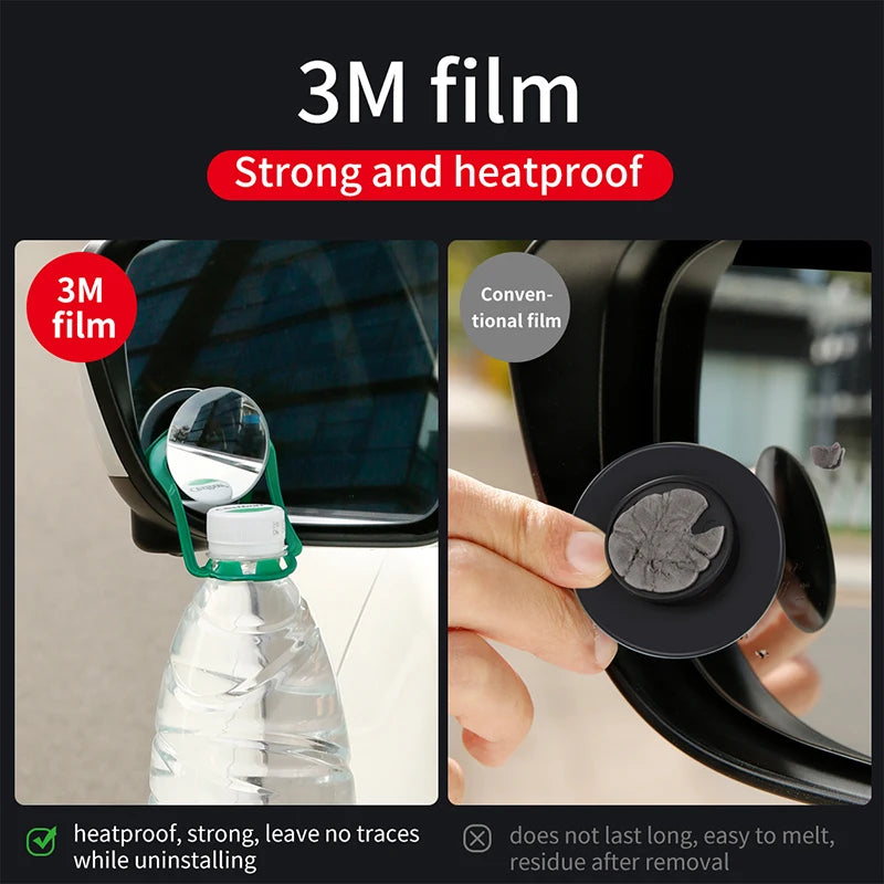 Baseus 360 Degree Universal Blind Spot Mirror For Car HOT Sale Frameless  Wide Angle Telescopic Inspection Parking Mirror