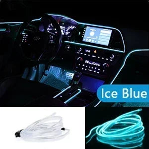 1-5M Car Interior Lights LED Strip Atmosphere Lamp DIY Styling Decorative Light USB EL Wiring Auto Interior Decor Accessories