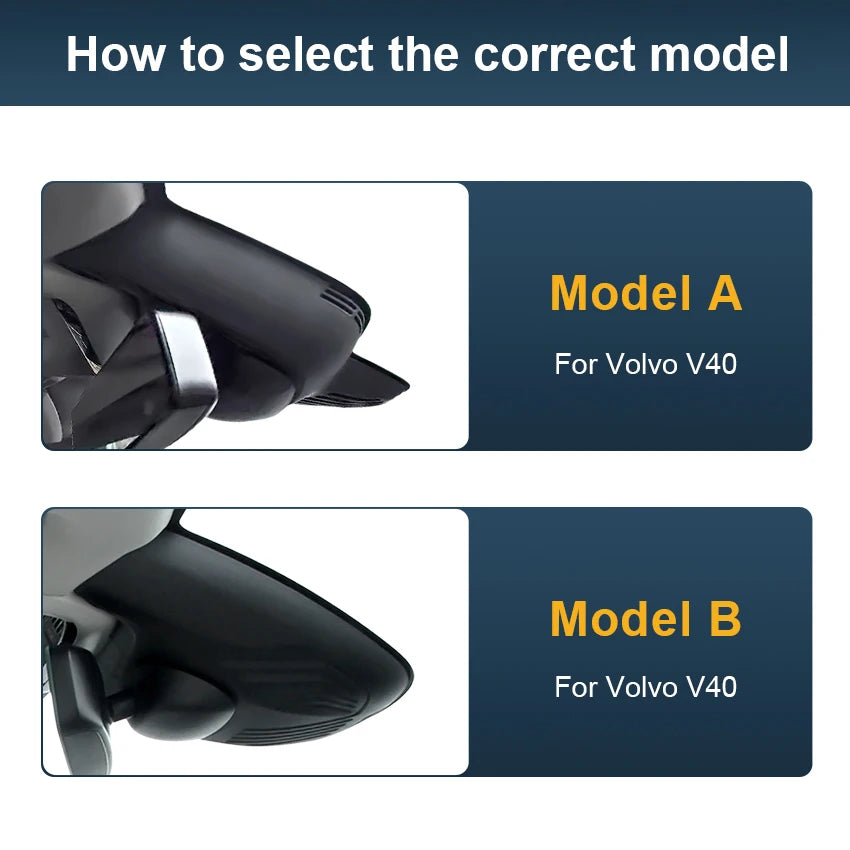 Dash Cam For Volvo V40 2015 2016 2017 2018 2019 2020,Plug and Play Car DVR 4K 2160P Dashcam For Car Camera Video Recorder