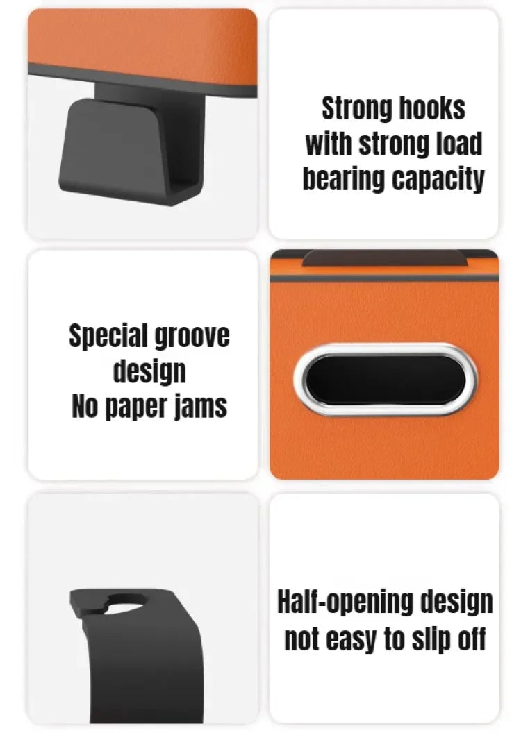 Car Backseat Organizer Multifunction Leather Interior Storage Bag Hanging Seat Back Tissue Water Cup Holder Auto Accessories