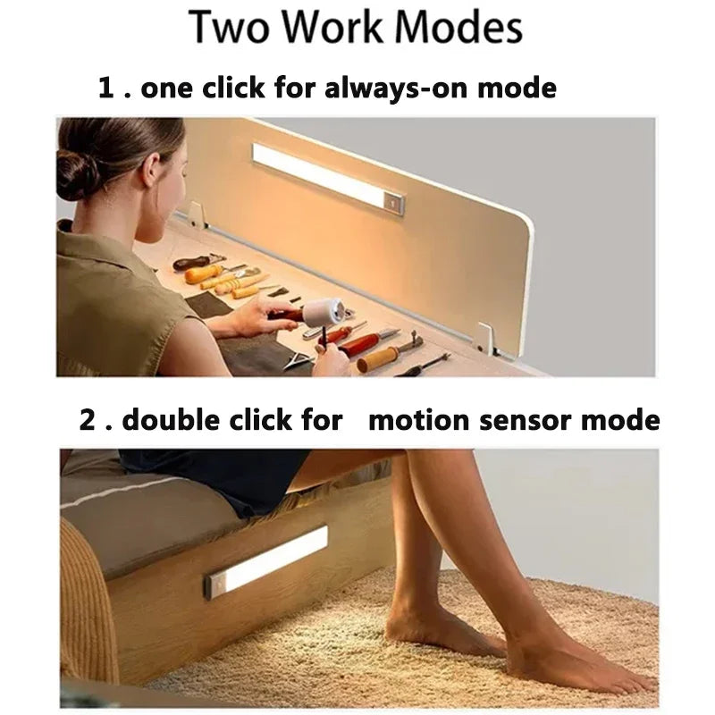 FaysalX™ Motion Sensor LED Light – Wireless, Rechargeable