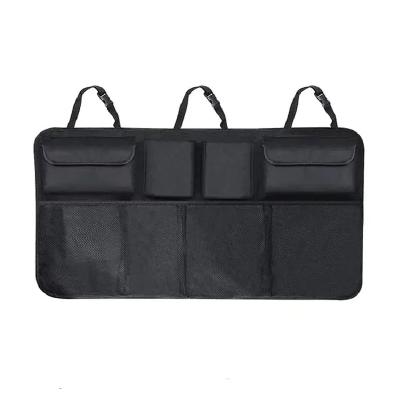 Car Trunk Organizer Adjustable Backseat Storage Bag Net High Capacity Multi-use Oxford Automobile Seat Back Organizers Universal