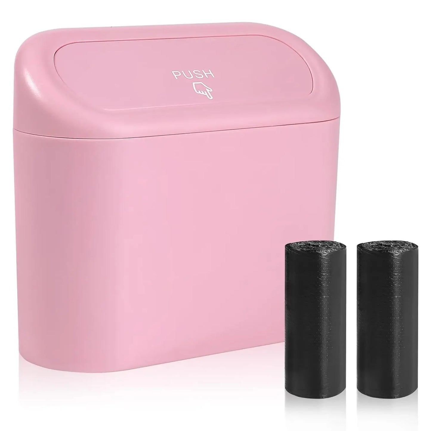 Car Trash Can Hanging Dustbin Garbage Box with Lid Car Interior Storage Case Trash Door Seat Clip Stand Holder Car Accessories