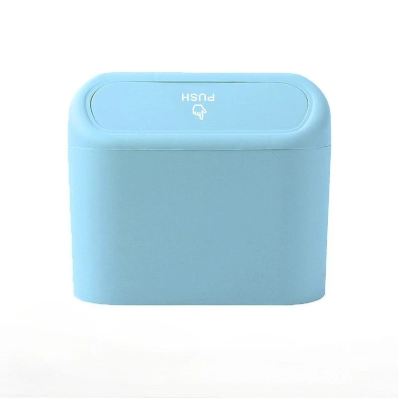 Car Trash Can (With Lid), Small Car Trash Can, Leak-Proof Mini Car Supplies