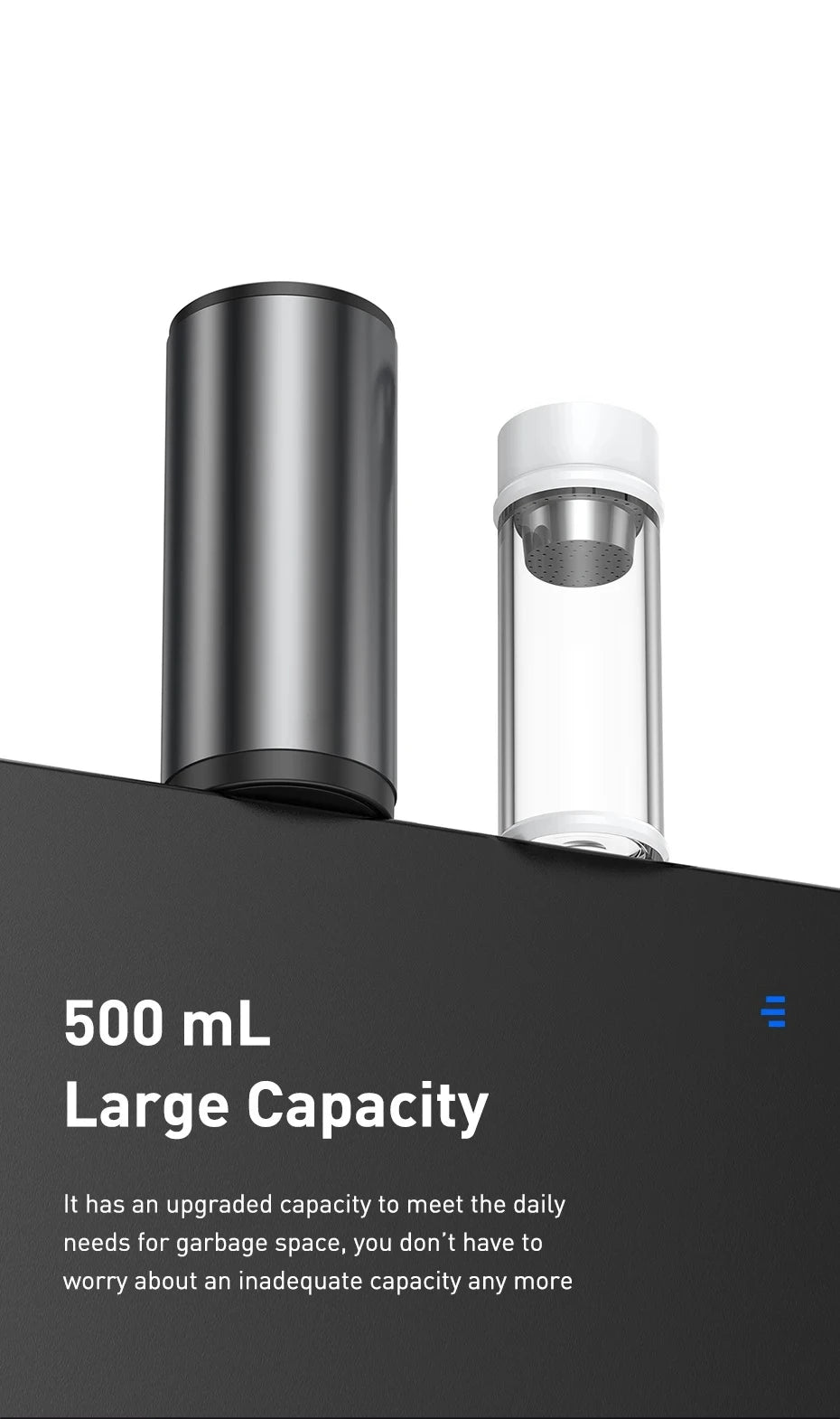 2026 NEW Car Trash Bin Alloy Garbage Can For Car Dustbin Waste Rubbish Basket Bin Organizer Storage Holder Bag Auto Accessories