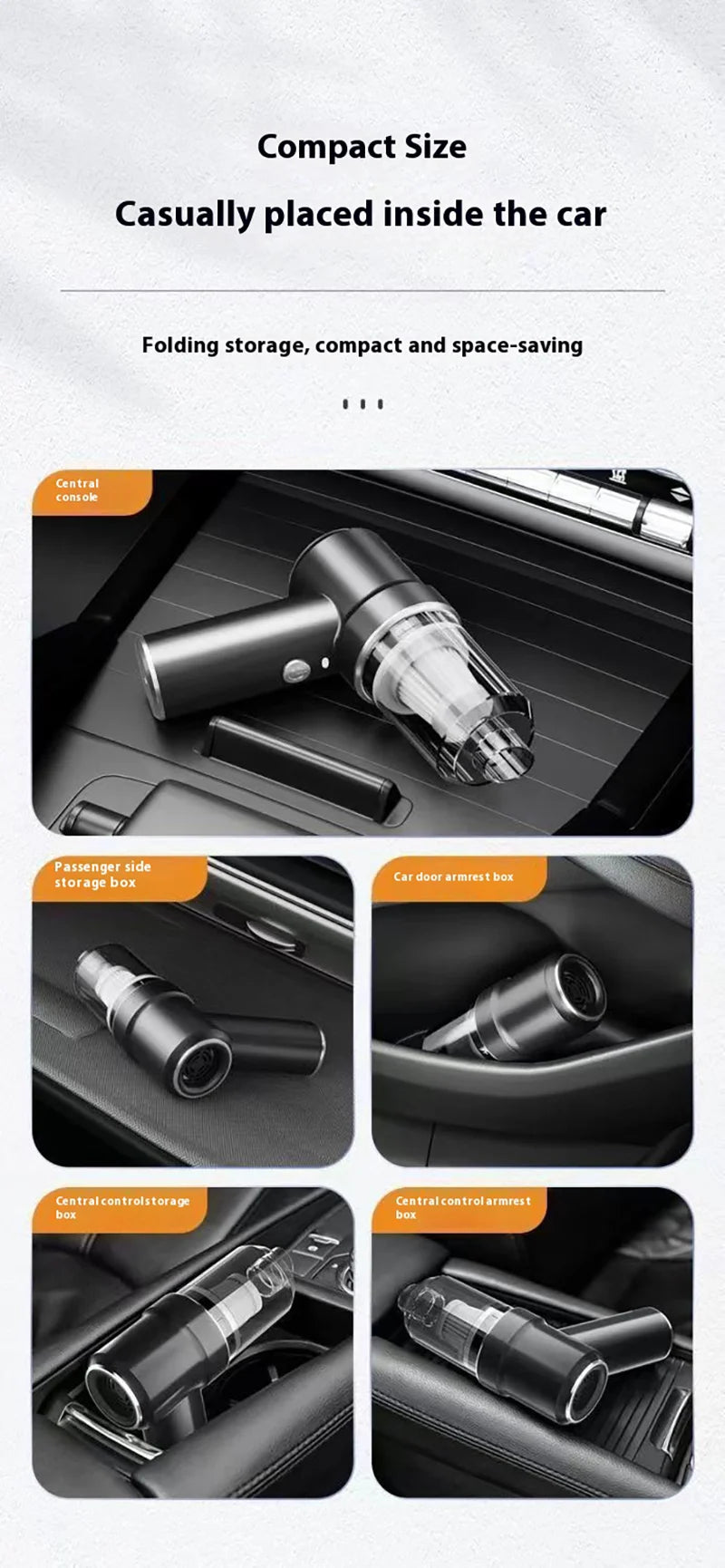 2025 Car Vacuum Cleaner Portable Small VacuumCleaner For Multi Purpose Vehicles Small Household Pump Handheld Car Vacuum Cleaner