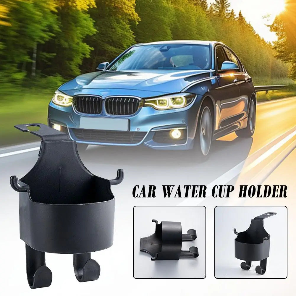 Backseat Car Organizer with Cup Holder, Multifunctional Back Seat Car Organizer with Two Seat Hooks, Hold Snacks Drinks & Phones