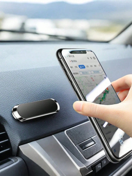 Magnetic Car Phone Mount - Strong Adsorption, Flexible Adhesive, Anti-Slip Silicone, 0.3mm Scratch-Proof, Residue-Free, Universa