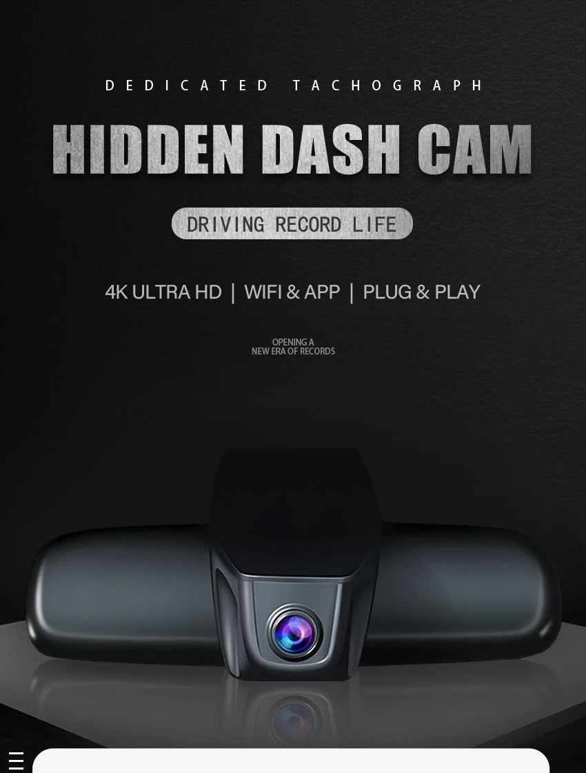 Dash Cam For Volvo V40 2015 2016 2017 2018 2019 2020,Plug and Play Car DVR 4K 2160P Dashcam For Car Camera Video Recorder