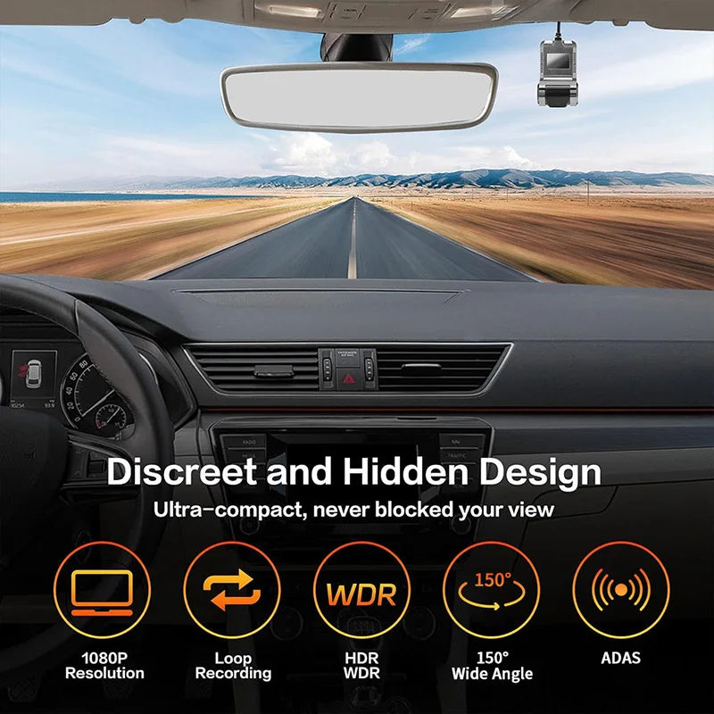 ADAS Dashcam For Car mounted Android navigation system, USB 1080P driving recorder, built-in driving assistance functio