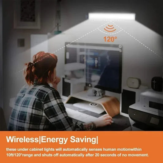 FaysalX™ Motion Sensor LED Light – Wireless, Rechargeable