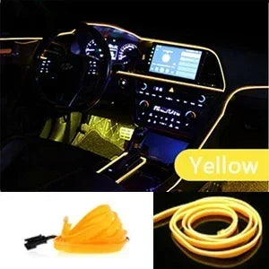 1-5M Car Interior Lights LED Strip Atmosphere Lamp DIY Styling Decorative Light USB EL Wiring Auto Interior Decor Accessories