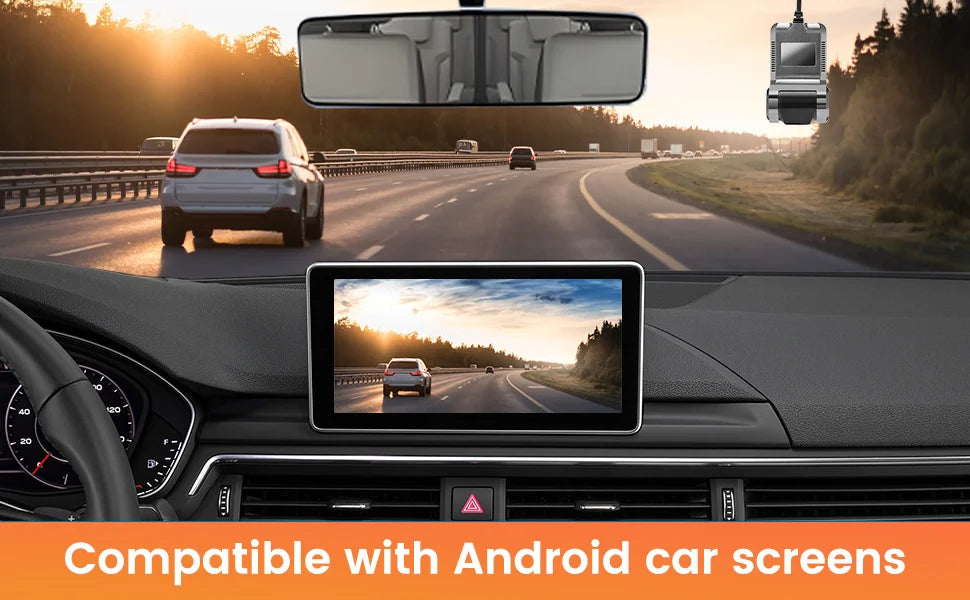 ADAS Dashcam For Car mounted Android navigation system, USB 1080P driving recorder, built-in driving assistance functio
