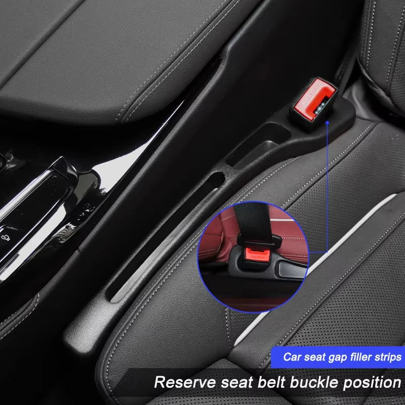 1 Pair Car Seat Gap Filler Organizer Universal Car Seat Gap Anti-leak Stopper Strip Slot Seat Gap Storage Organizer Accessory