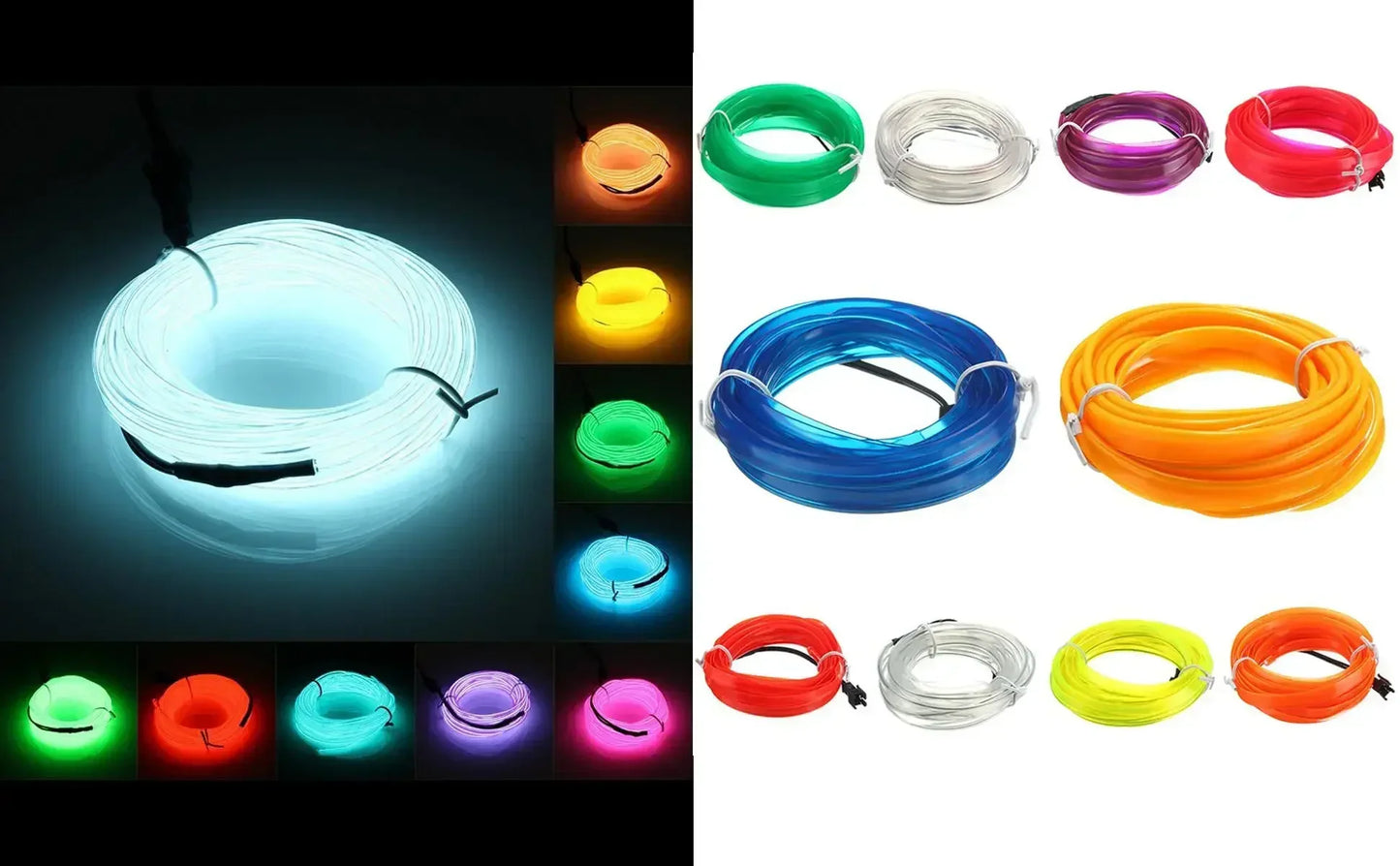 1-5M Car Interior Lights LED Strip Atmosphere Lamp DIY Styling Decorative Light USB EL Wiring Auto Interior Decor Accessories