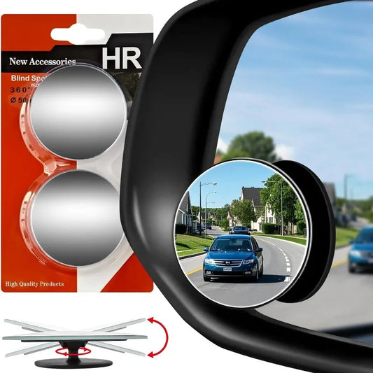 2pcs Blind Spot Mirror for Car, HD Frameless Wide-Angle Convex Mirror for Side View Mirror Blindspot for Car, SUV, Truck