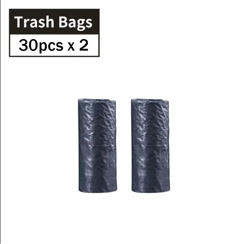 2026 NEW Car Trash Bin Alloy Garbage Can For Car Dustbin Waste Rubbish Basket Bin Organizer Storage Holder Bag Auto Accessories