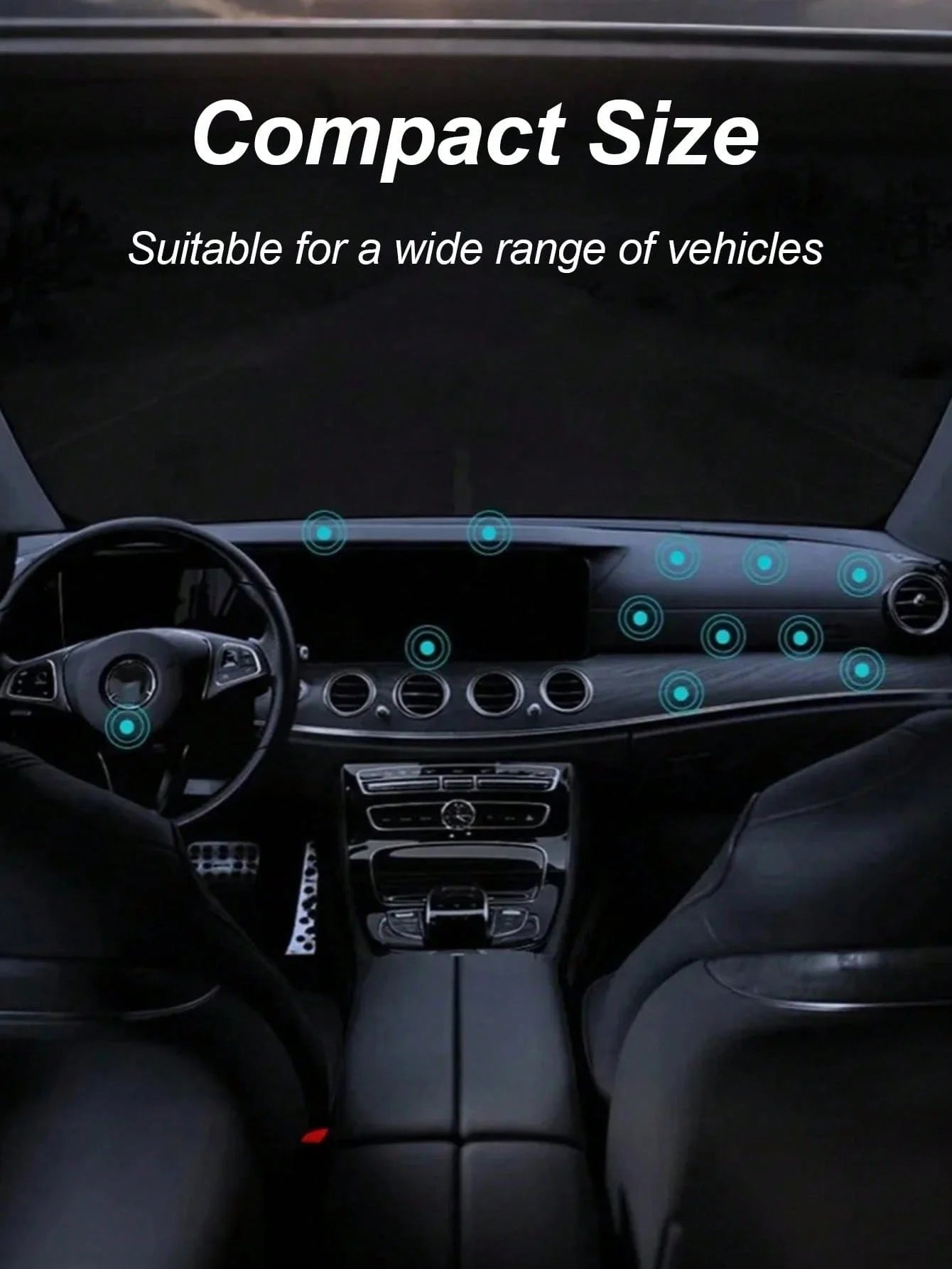 Magnetic Car Phone Mount - Strong Adsorption, Flexible Adhesive, Anti-Slip Silicone, 0.3mm Scratch-Proof, Residue-Free, Universa