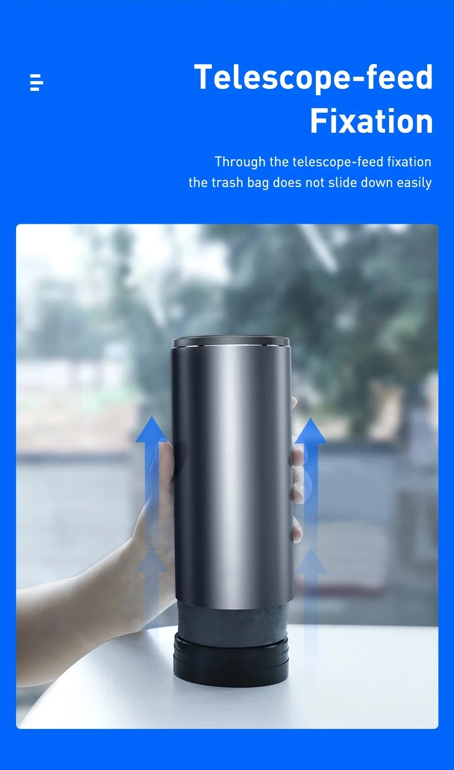 2026 NEW Car Trash Bin Alloy Garbage Can For Car Dustbin Waste Rubbish Basket Bin Organizer Storage Holder Bag Auto Accessories