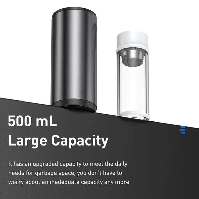 2026 NEW Car Trash Bin Alloy Garbage Can For Car Dustbin Waste Rubbish Basket Bin Organizer Storage Holder Bag Auto Accessories
