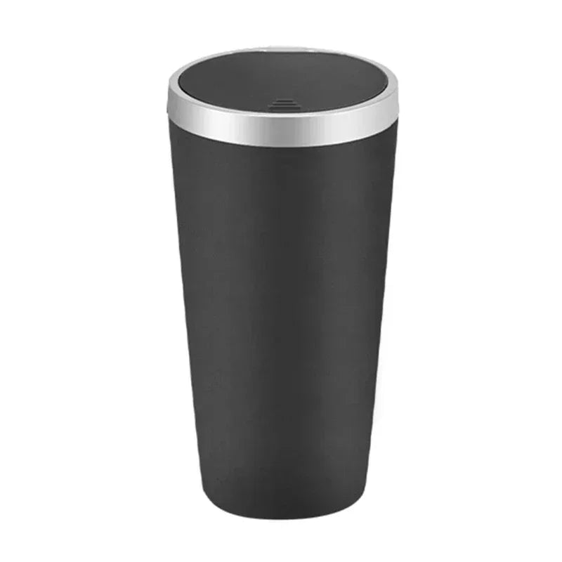 Car Trash Bin Car Interior Rubbish Box Garbage Container Car Cup Holder Trash Can Auto Ashtray Dust Organizer Storage Barrel