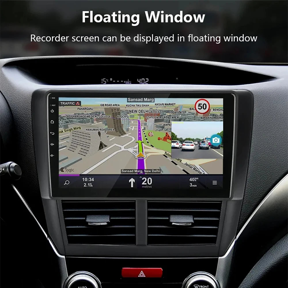 ADAS Dashcam For Car mounted Android navigation system, USB 1080P driving recorder, built-in driving assistance functio
