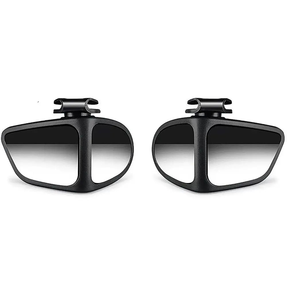 2pcs Universal Blind Spot Mirrors 360° Adjustable Wide-Angle View HD Side Rear Rearview Mirror Auto Auxiliary Rearview
