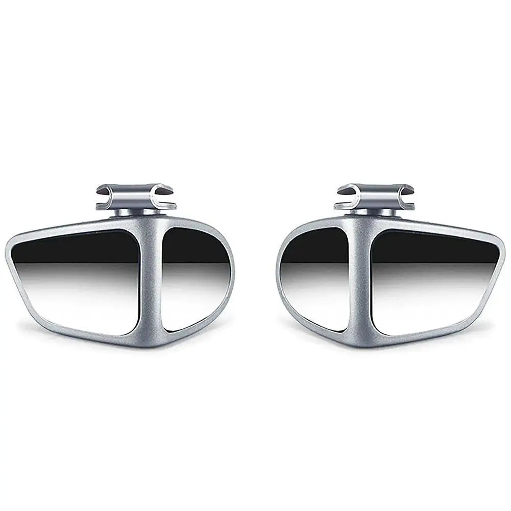 2pcs Universal Blind Spot Mirrors 360° Adjustable Wide-Angle View HD Side Rear Rearview Mirror Auto Auxiliary Rearview