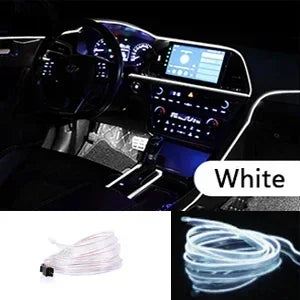 1-5M Car Interior Lights LED Strip Atmosphere Lamp DIY Styling Decorative Light USB EL Wiring Auto Interior Decor Accessories